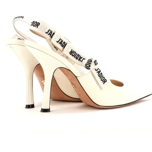 Dior Cream and Tan Heels - Picture 2 of 12